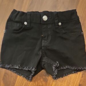 Cat And Jack Black Kids Denim Shorts XS 4/5